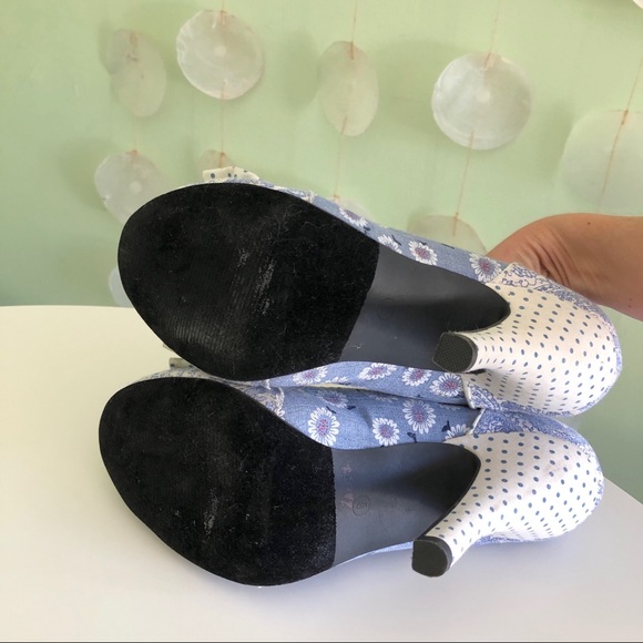 Anthropologie Dolce Mojo Moxy Floral Denim Pumps - Picture 8 of 8